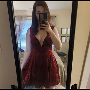 Lulu’s Velvet Dress
